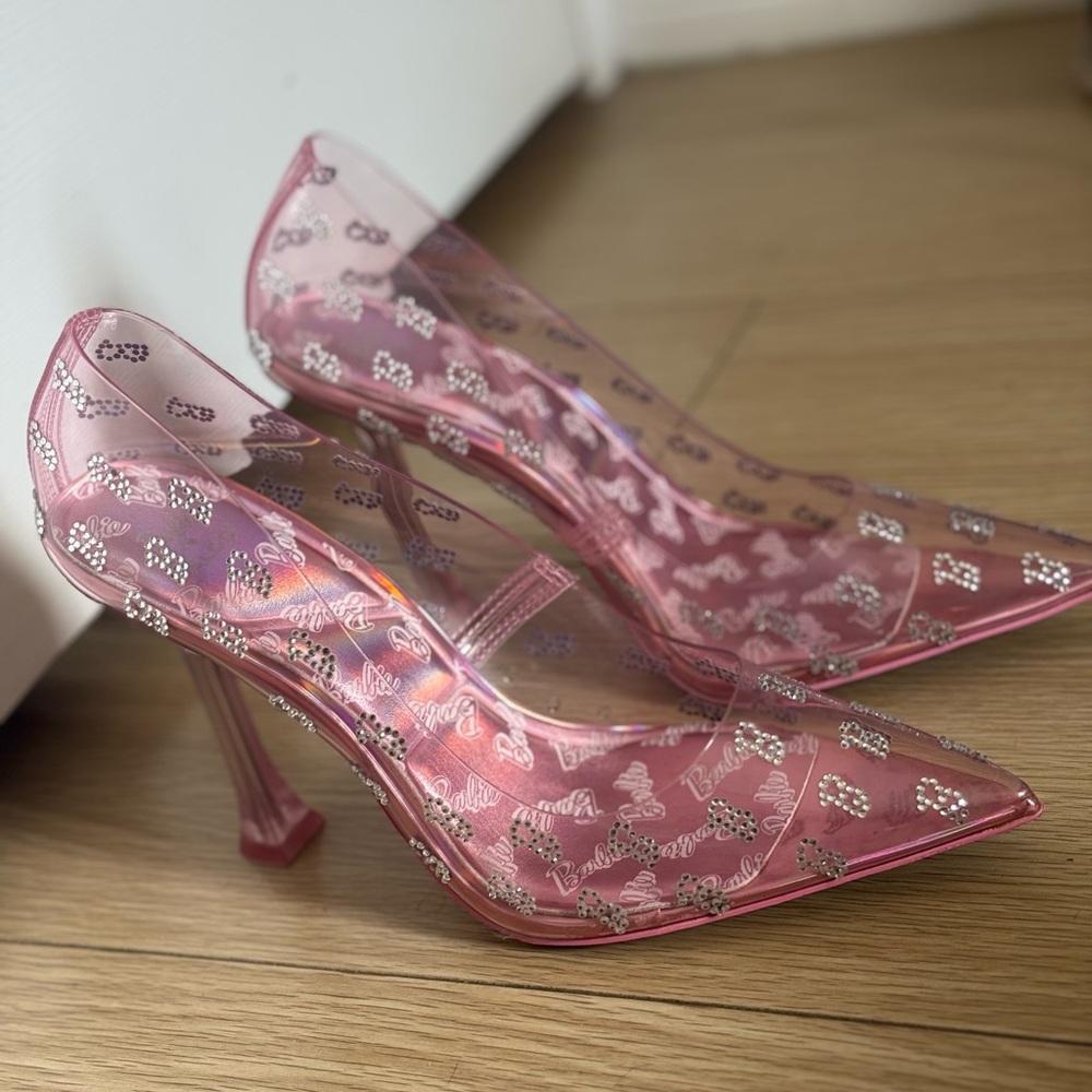 Barbie x Aldo Pink Transparent Heels